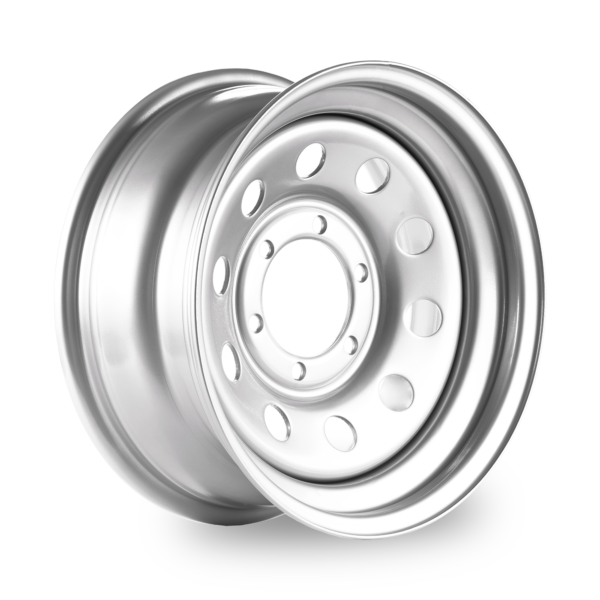 Tuff Torque Modular Steel Wheel 16&quot; x 7&quot; ET0 Silver