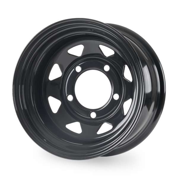 Tuff Torque 8 Spoke Steel Wheel 16&quot; x 8&quot; ET-35 Black