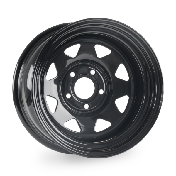 Tuff Torque 8 Spoke Steel Wheel 16&quot; x 8&quot; ET-35 Black