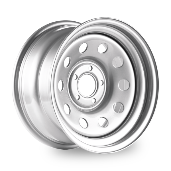 Tuff Torque Modular Steel Wheel 16&quot; x 8&quot; ET0 Silver