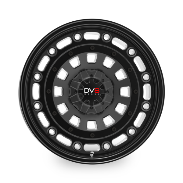 Dv8 Works Twisted Alloy Wheel 20&quot; x 9&quot; ET25 Black