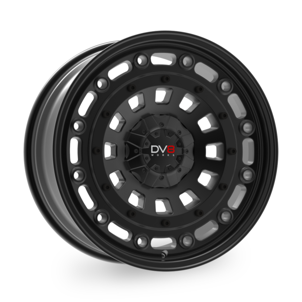 Dv8 Works Twisted Alloy Wheel 20&quot; x 9&quot; ET25 Black