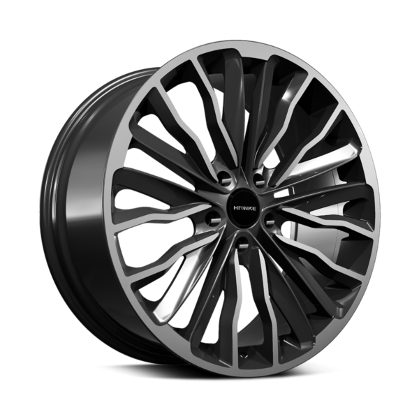 Hawke Harrier Alloy Wheel 22&quot; x 9.5&quot; ET42 Anthracite &amp; Polished