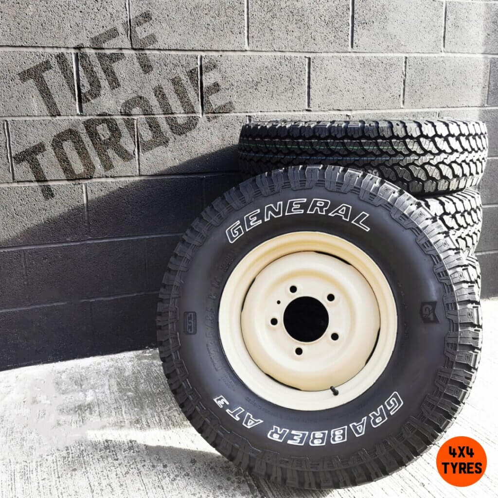 Land Rover steel wheel for Series and Defender: Tuff Torque Classic Tubeless