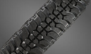 A Insa Turbo Special Track Mud Terrain tyre showing its deep tread