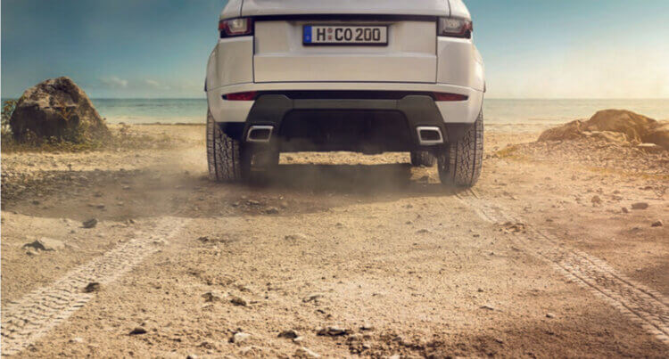 A 4x4 driving off road on Continental Cross Contact ATR showing its high durability