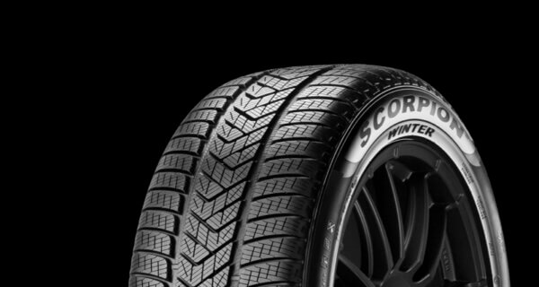 Pirelli scorpion tyres product family on black background