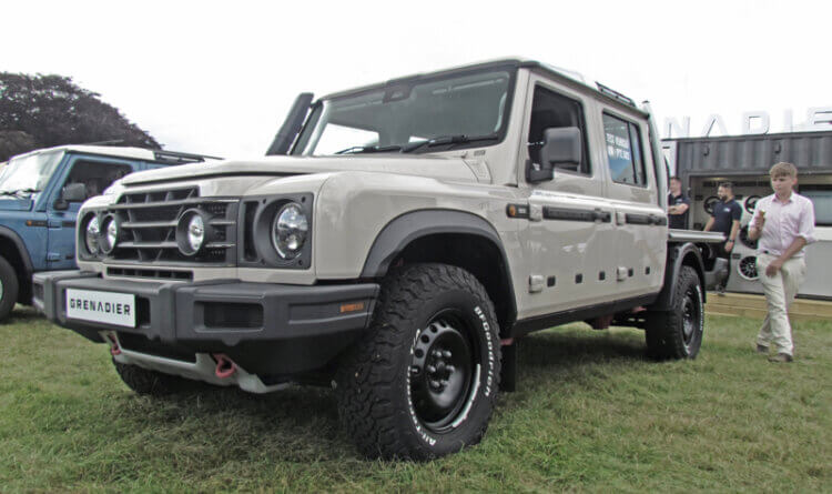 A Ineos Grenadier Quartermaster pickup at the Game Fair A Celebration of the Rural Lifestyle