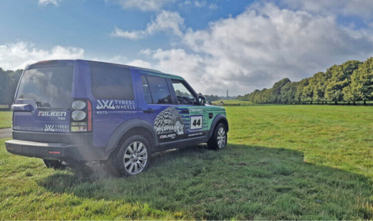 A Land Rover Discovery at the Game Fair in Beautiful Weather In Blenheim