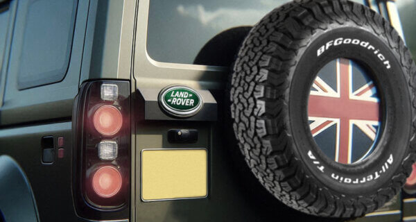 A Land Rover Badge to show we stock Land Rover Wheels to fit Land Rover Discovery 2