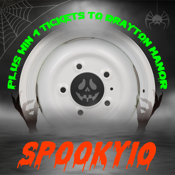 A spooky wheel using Halloween themes to promote the offer Spooky 10.