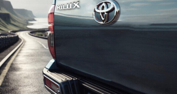 A Toyota Badge to show we stock Toyota Wheels to fit Toyota Hilux