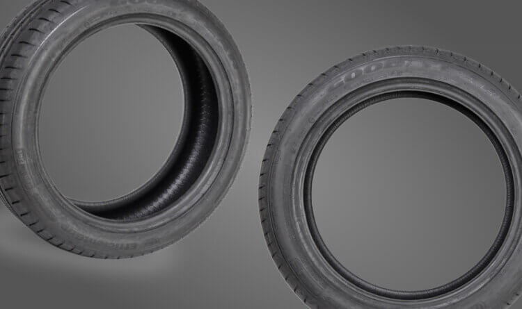 Two product shots showing the Recommended Goodyear Van Tyre: Goodyear EfficientGrip Cargo