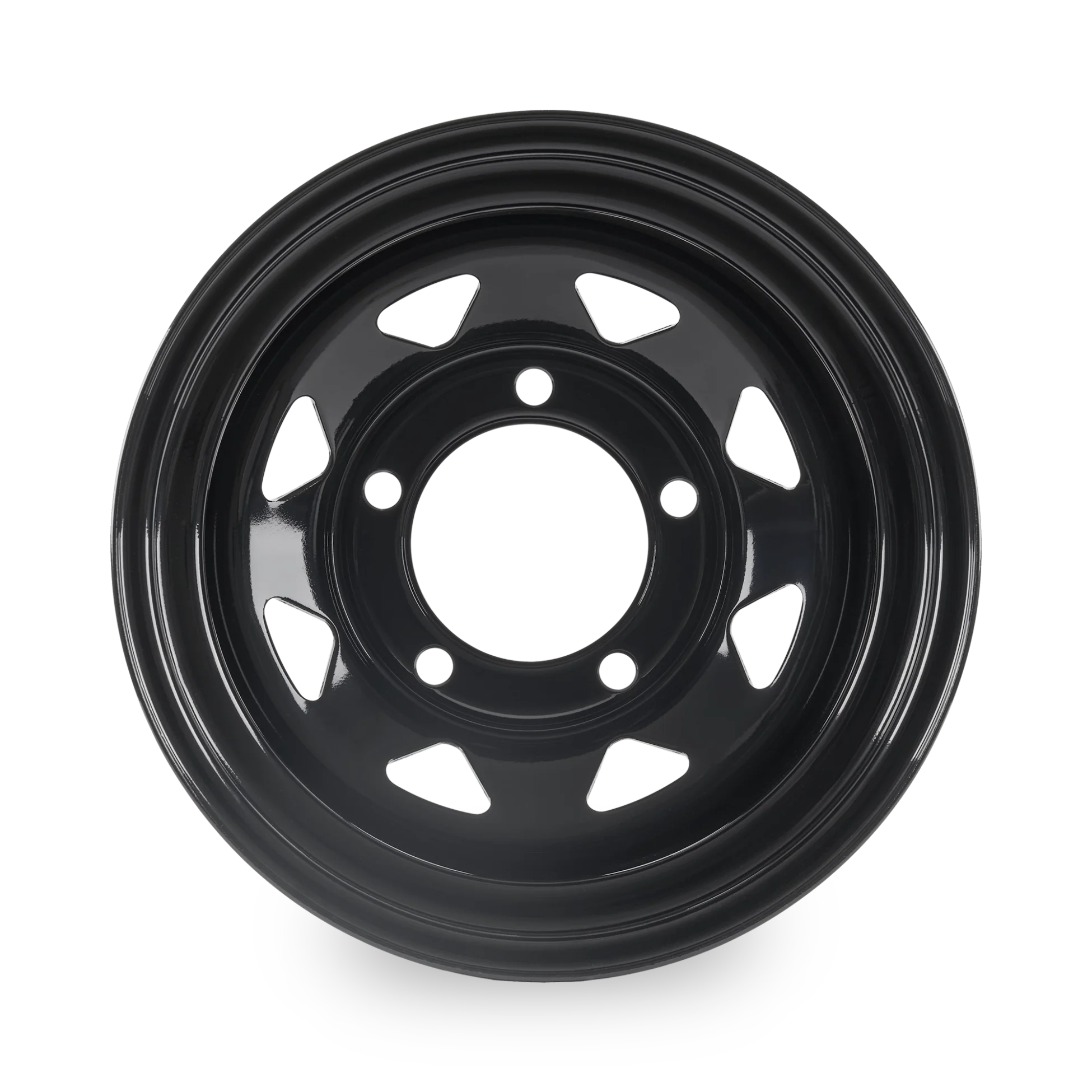 Tuff Torque 8 Spoke Steel Wheel 16" x 10" ET-32 Black - Image 2