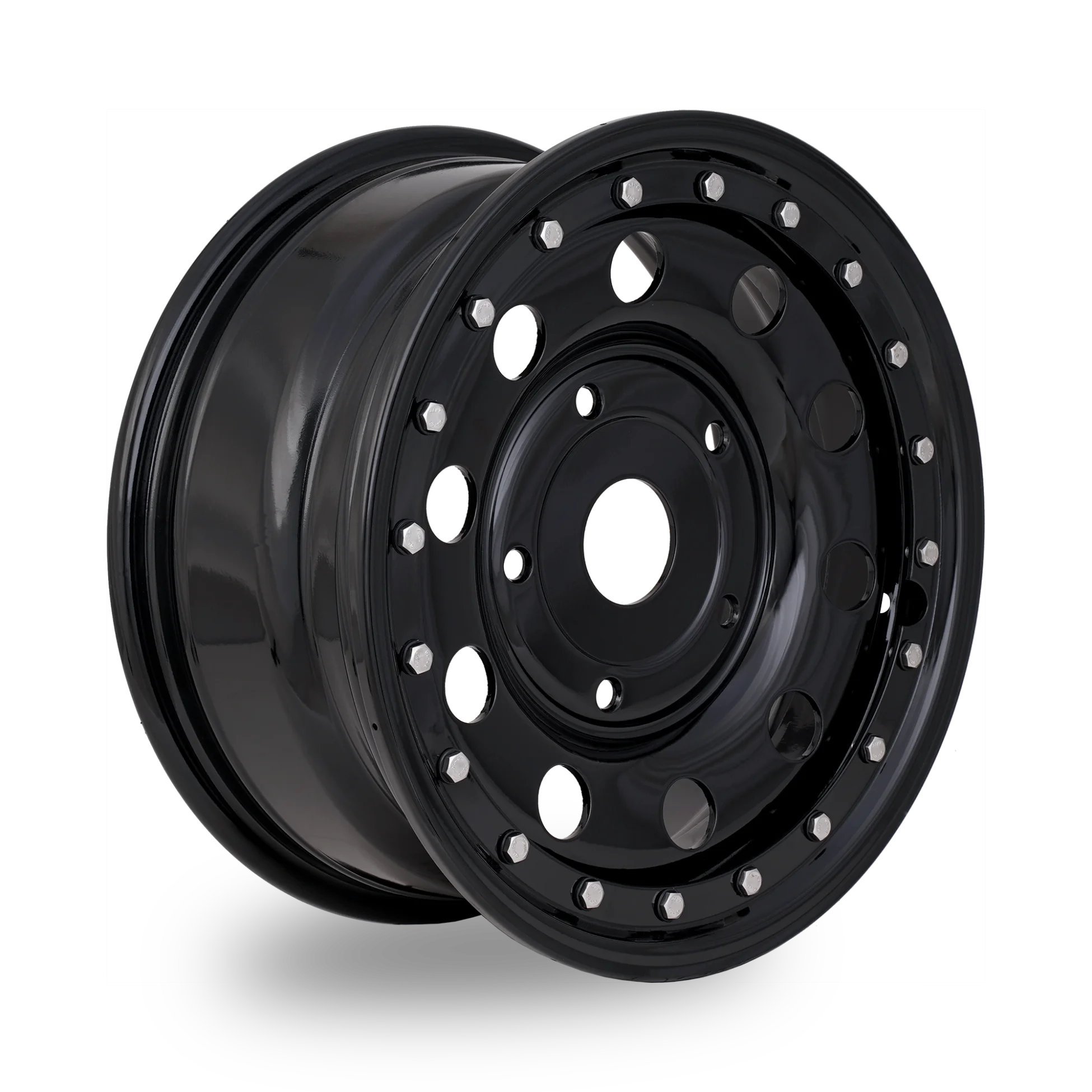 Tuff Torque Imitation Beadlock Steel Wheel 16" x 7" ET45 Black - Image 2