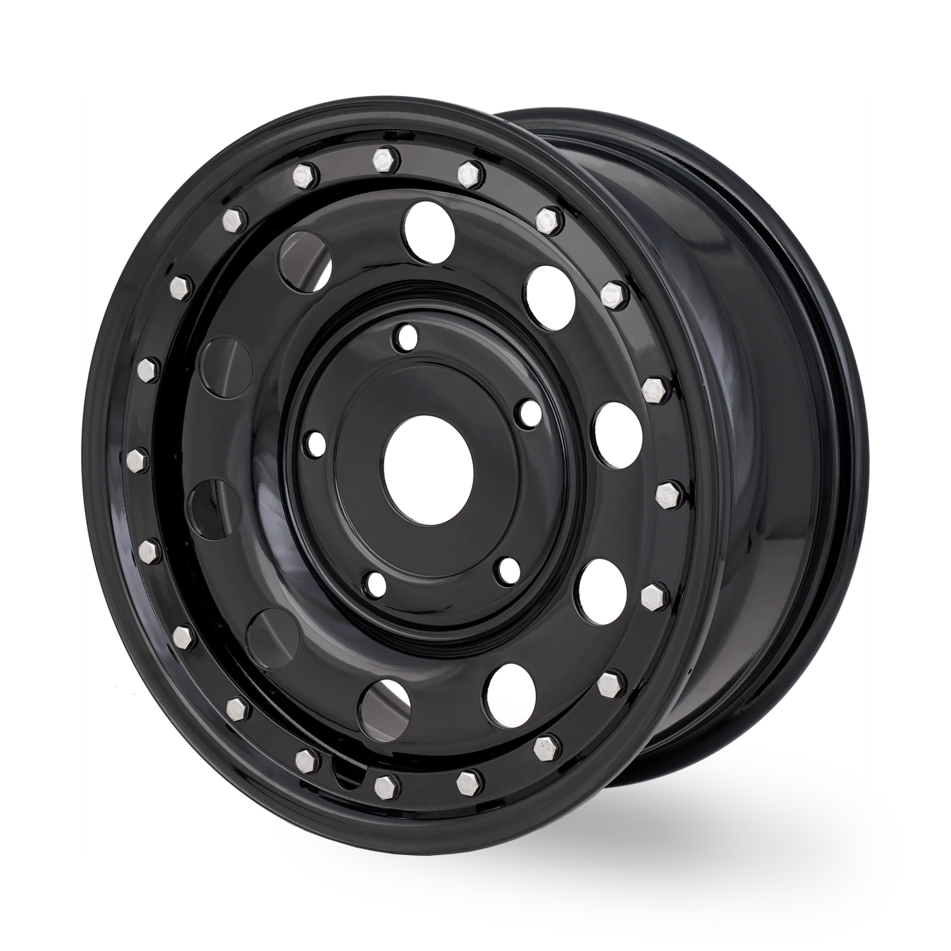 Tuff Torque Imitation Beadlock Steel Wheel 16" x 7" ET45 Black - Image 2