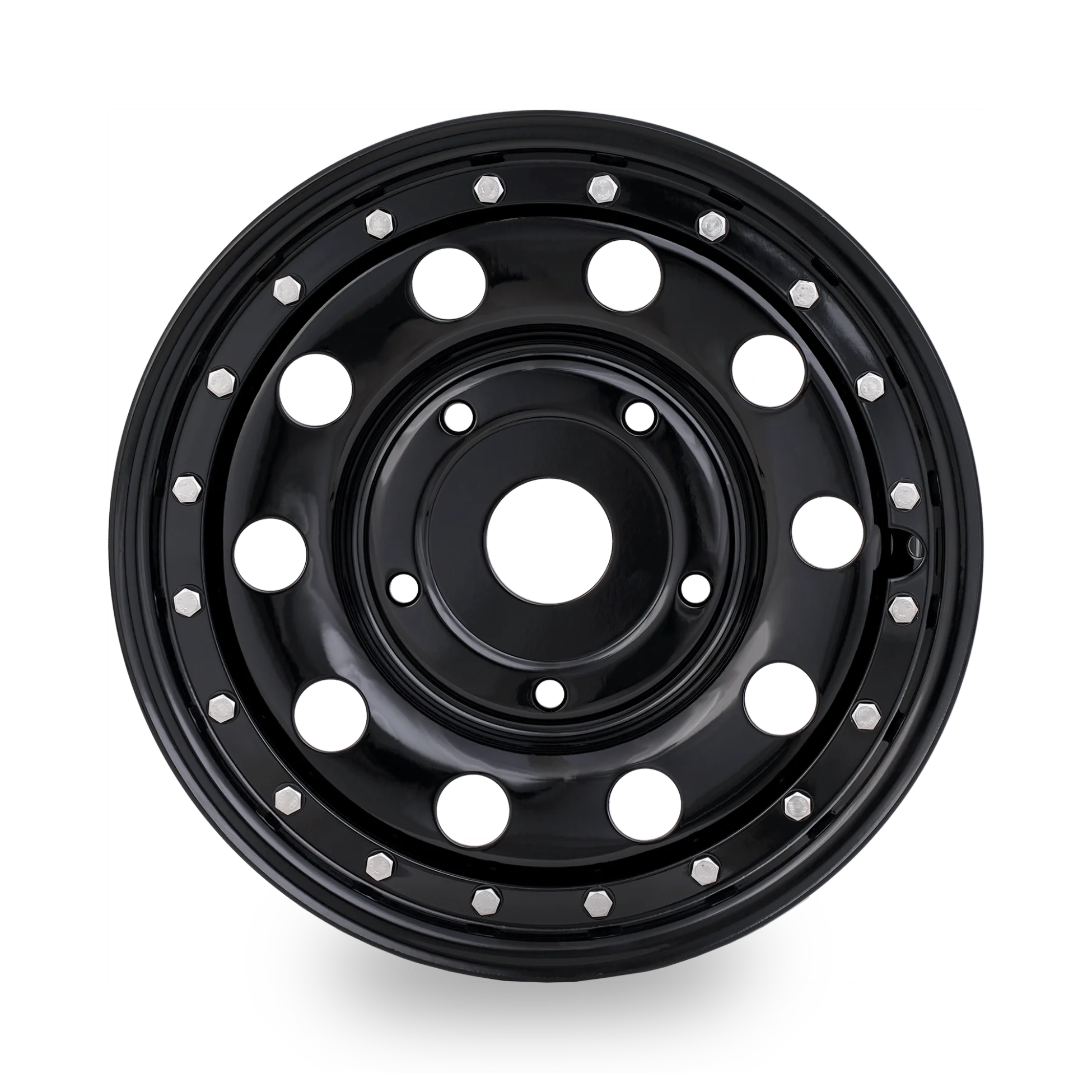 Tuff Torque Imitation Beadlock Steel Wheel 16" x 7" ET45 Black - Image 2