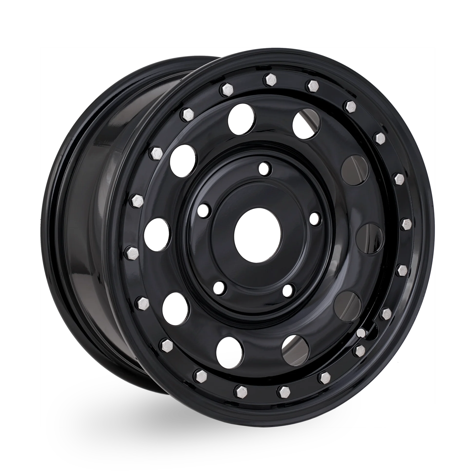 Tuff Torque Imitation Beadlock Steel Wheel 16" x 7" ET45 Black - Image 2