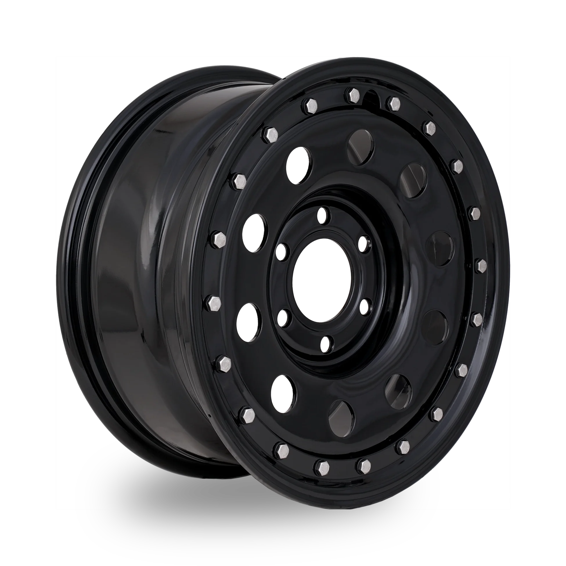 Tuff Torque Imitation Beadlock Steel Wheel 17" x 8" ET20 Black - Image 2