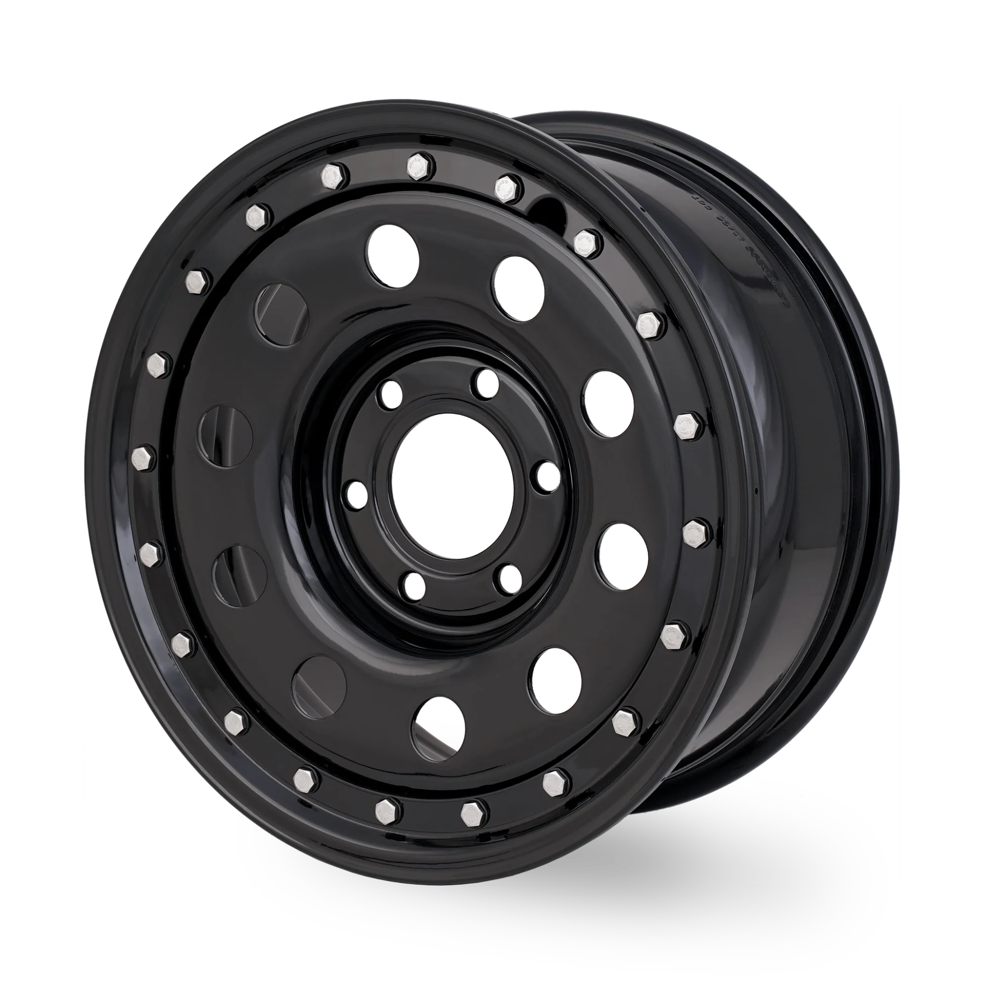 Tuff Torque Imitation Beadlock Steel Wheel 17" x 8" ET20 Black - Image 2