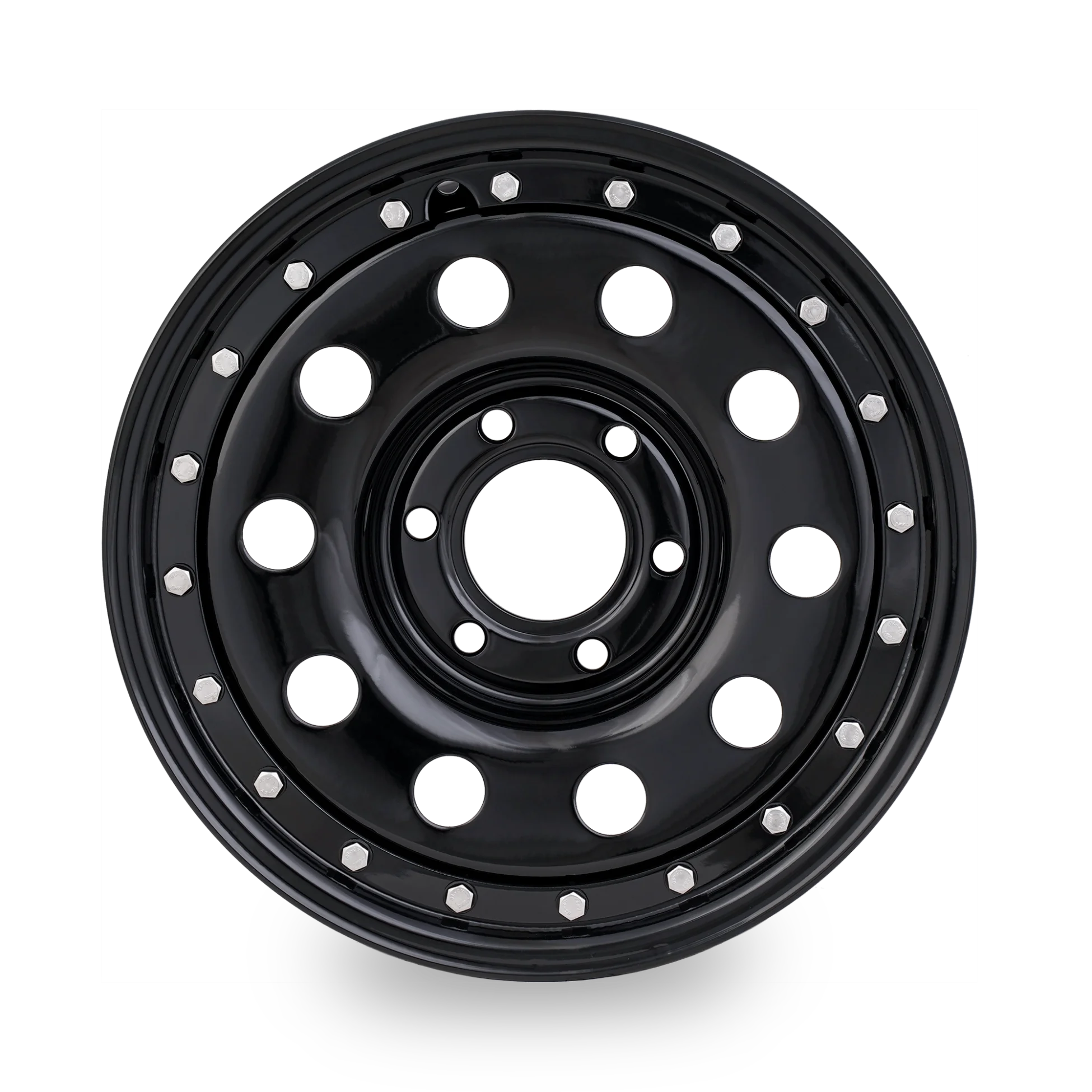 Tuff Torque Imitation Beadlock Steel Wheel 17" x 8" ET20 Black - Image 2