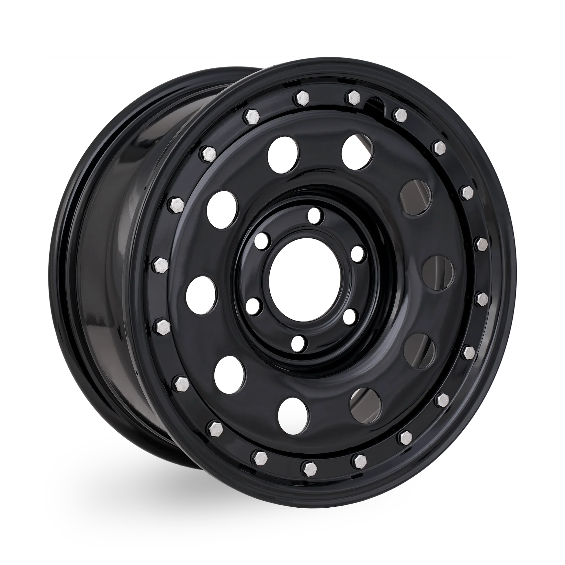 Tuff Torque Imitation Beadlock Steel Wheel 17" x 8" ET20 Black - Image 2