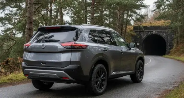 The back end of a Nissan X-Trail to show off its Nissan X-Trail Wheels
