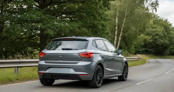 The back end of a Seat Ibiza to show off its Seat Ibiza Wheels