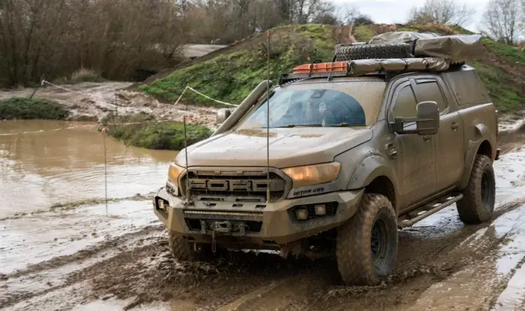 a club Members vehicle Matthew Boulton on a off road course
