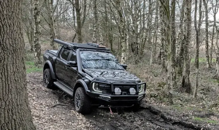 a club Members vehicle Tristan Heap on a off road course