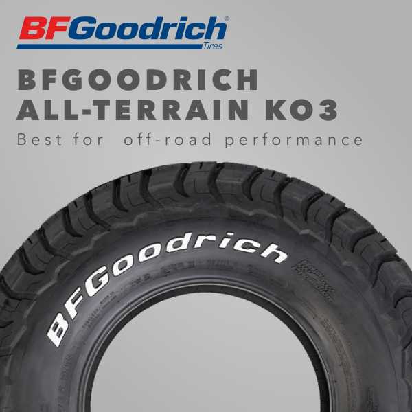 BFGoodrich All-Terrain KO3 - Best for off-road performance