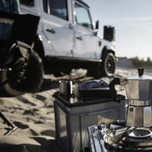 4x4 vehicle driving on mixed terrain using all-terrain tyres