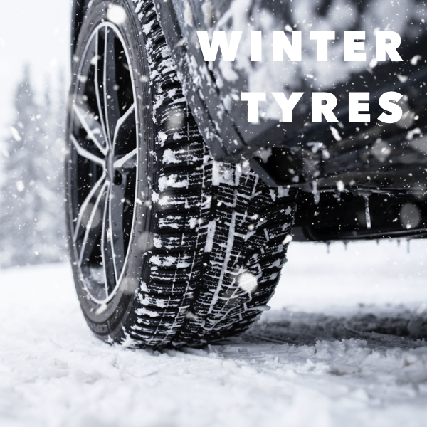 a suv sat on Winter Tyres