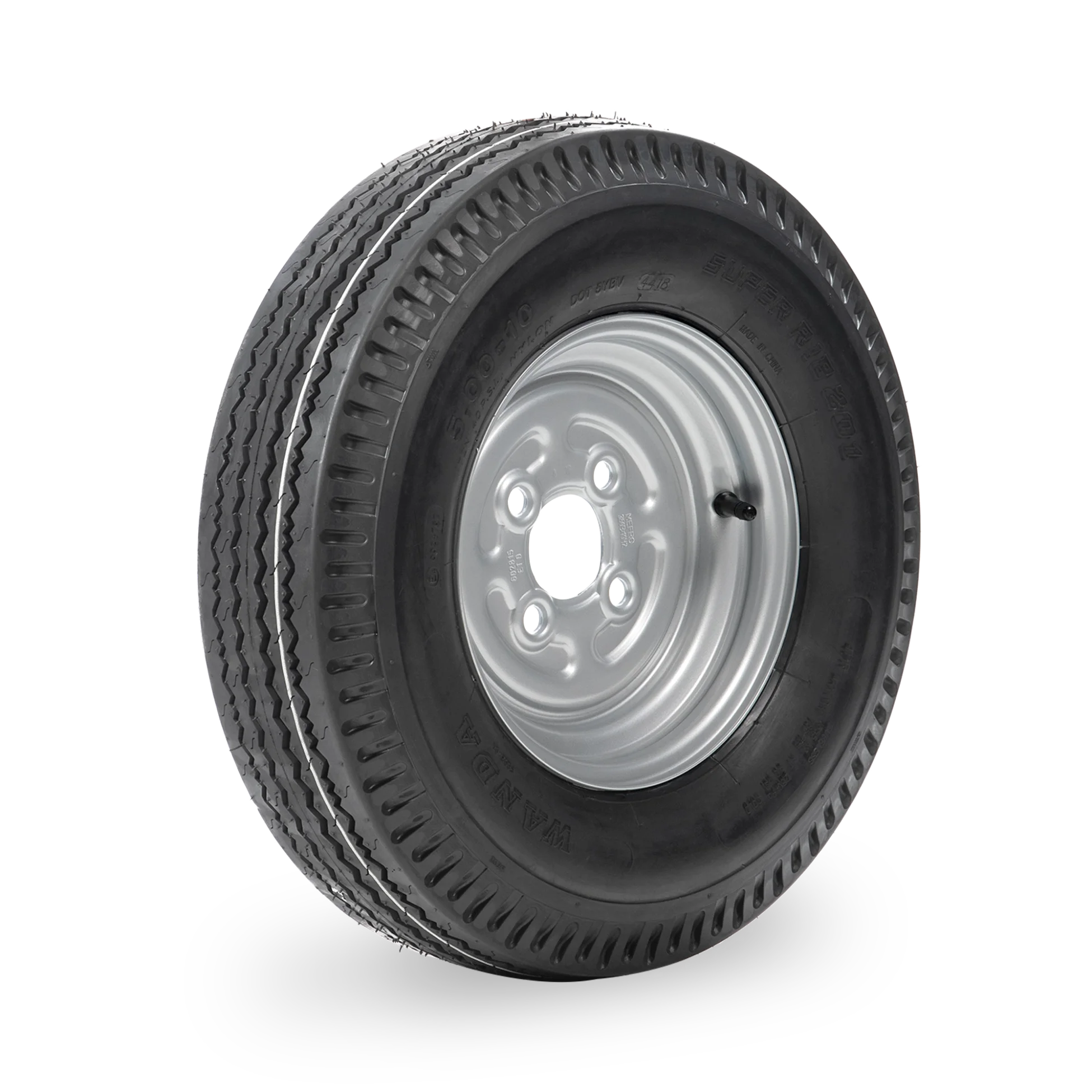 10" Trailer Wheel & Tyre - 4 Stud, 5.00-10 4pr 72N - Image 2