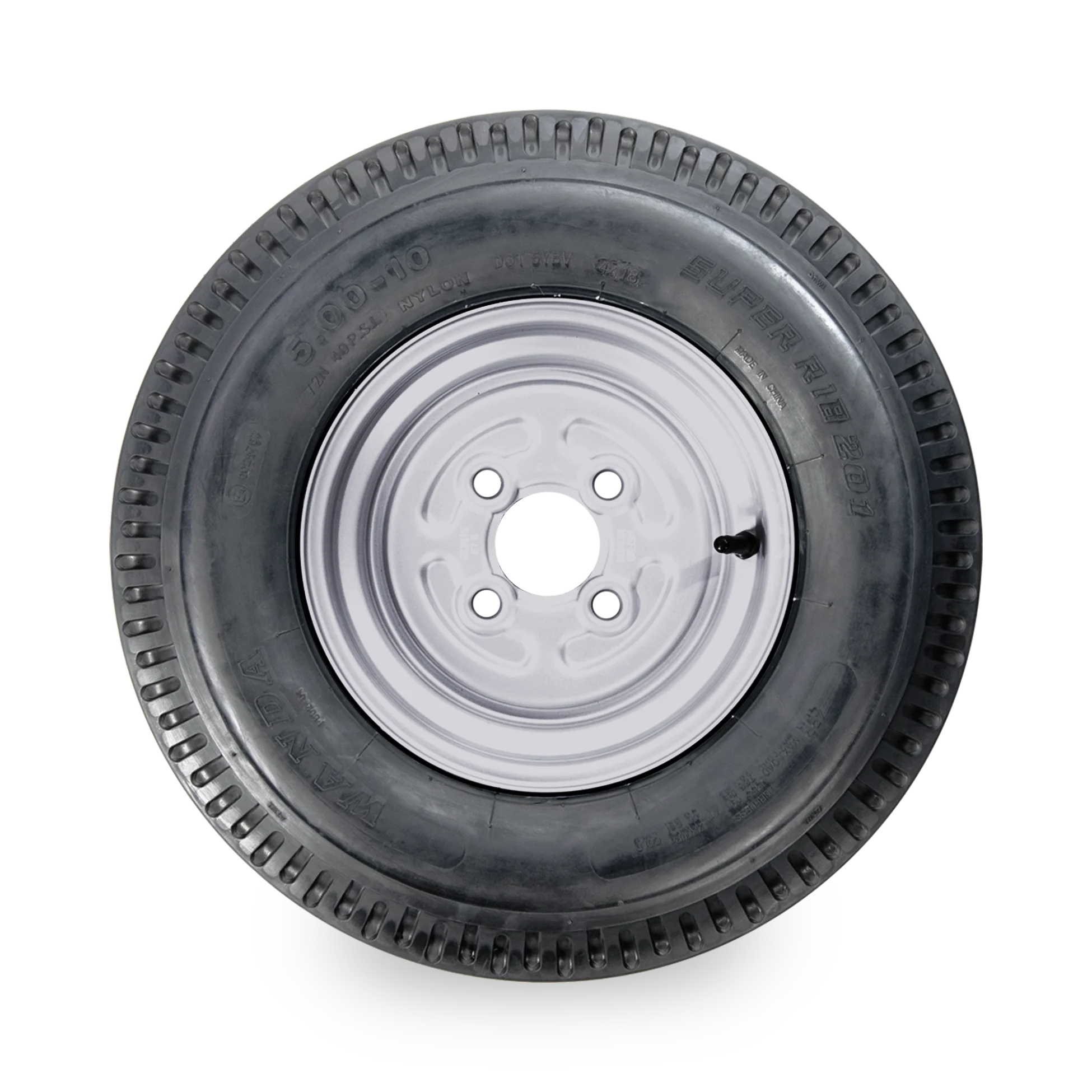 10" Trailer Wheel & Tyre - 4 Stud, 5.00-10 4pr 72N - Image 2