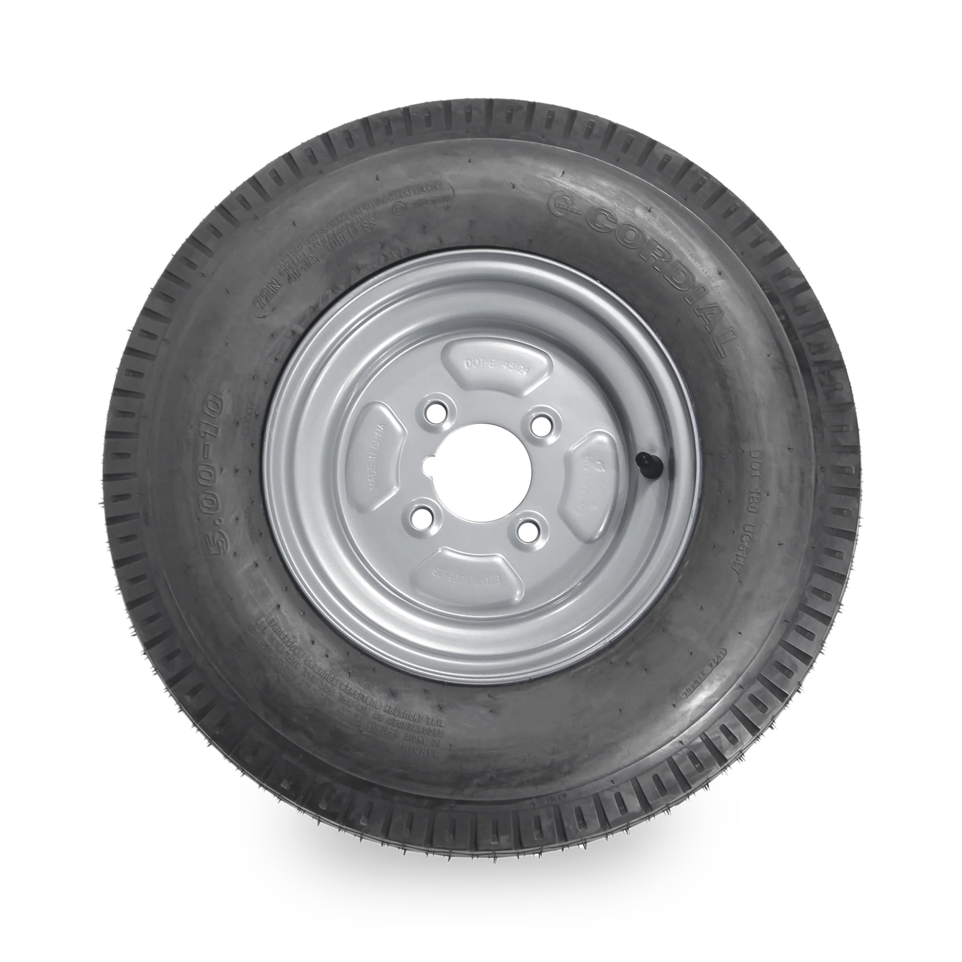 10" Trailer Wheel & Tyre - 4 Stud, 5.00-10 4pr 72N - Image 2