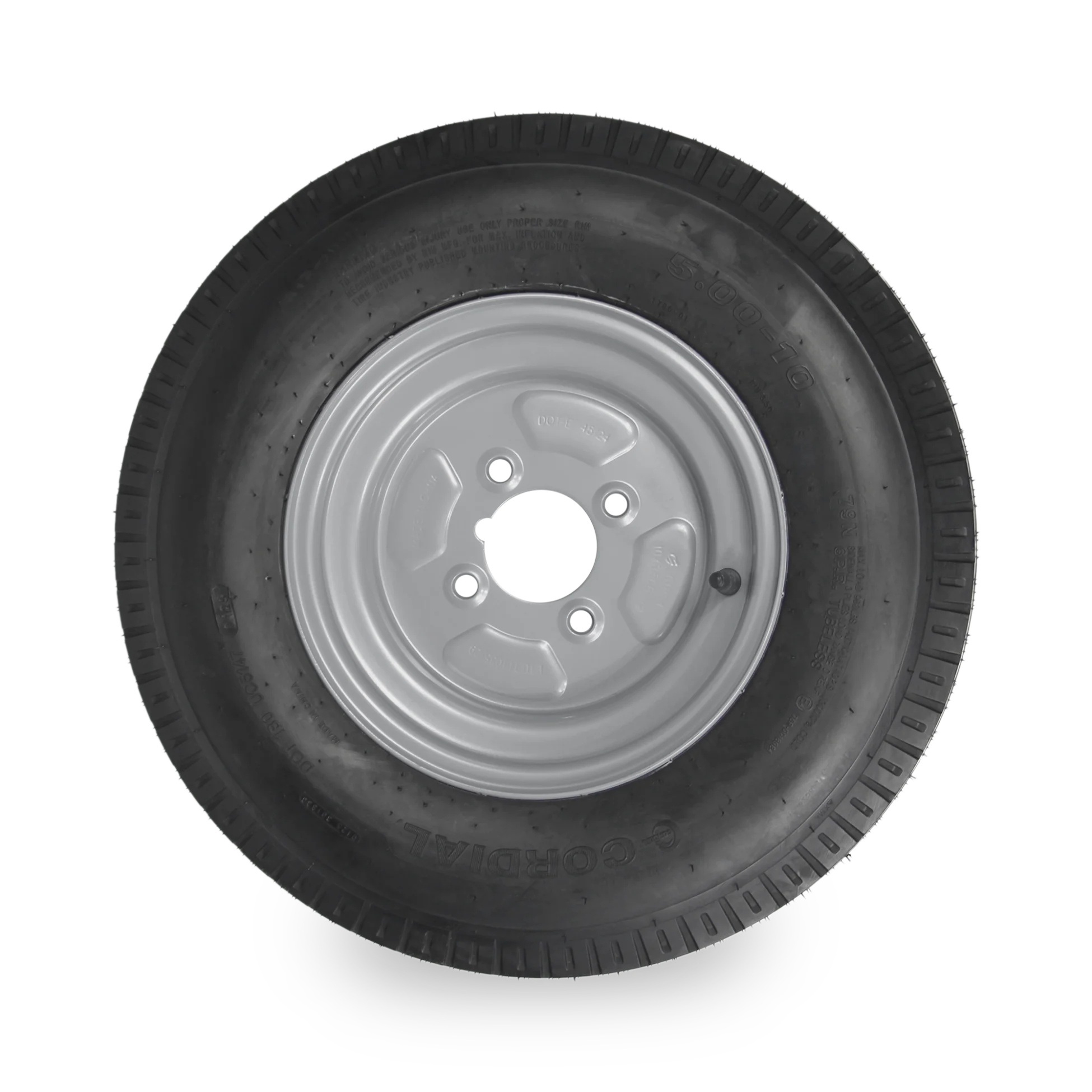 10" Trailer Wheel & Tyre - 4 Stud, 5.00-10 6pr 79N - Image 2