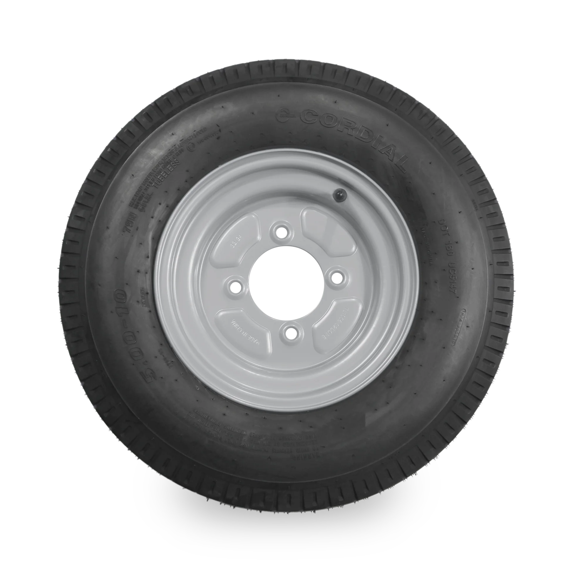 10" Trailer Wheel & Tyre - 4 Stud, 5.00-10 6pr 79N - Image 2