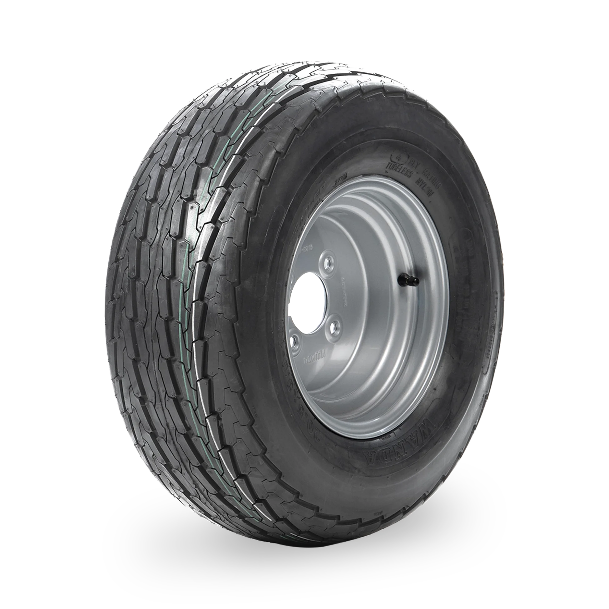 10" Trailer Wheel & Tyre - 4 Stud, 20.5x8.0-10 4pr 77M - Image 2