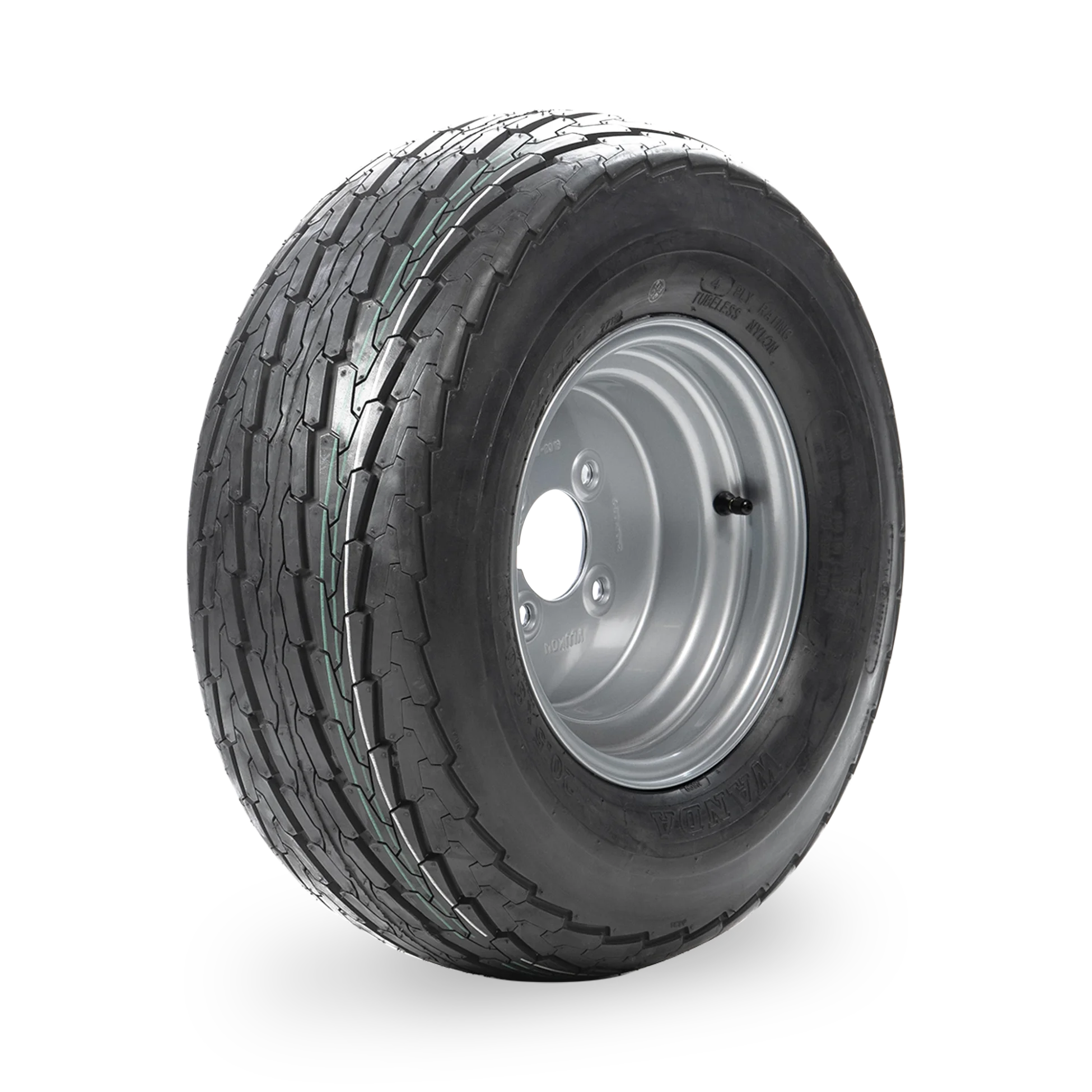 10" Trailer Wheel & Tyre - 4 Stud, 20.5x8.0-10 4pr 77M - Image 2