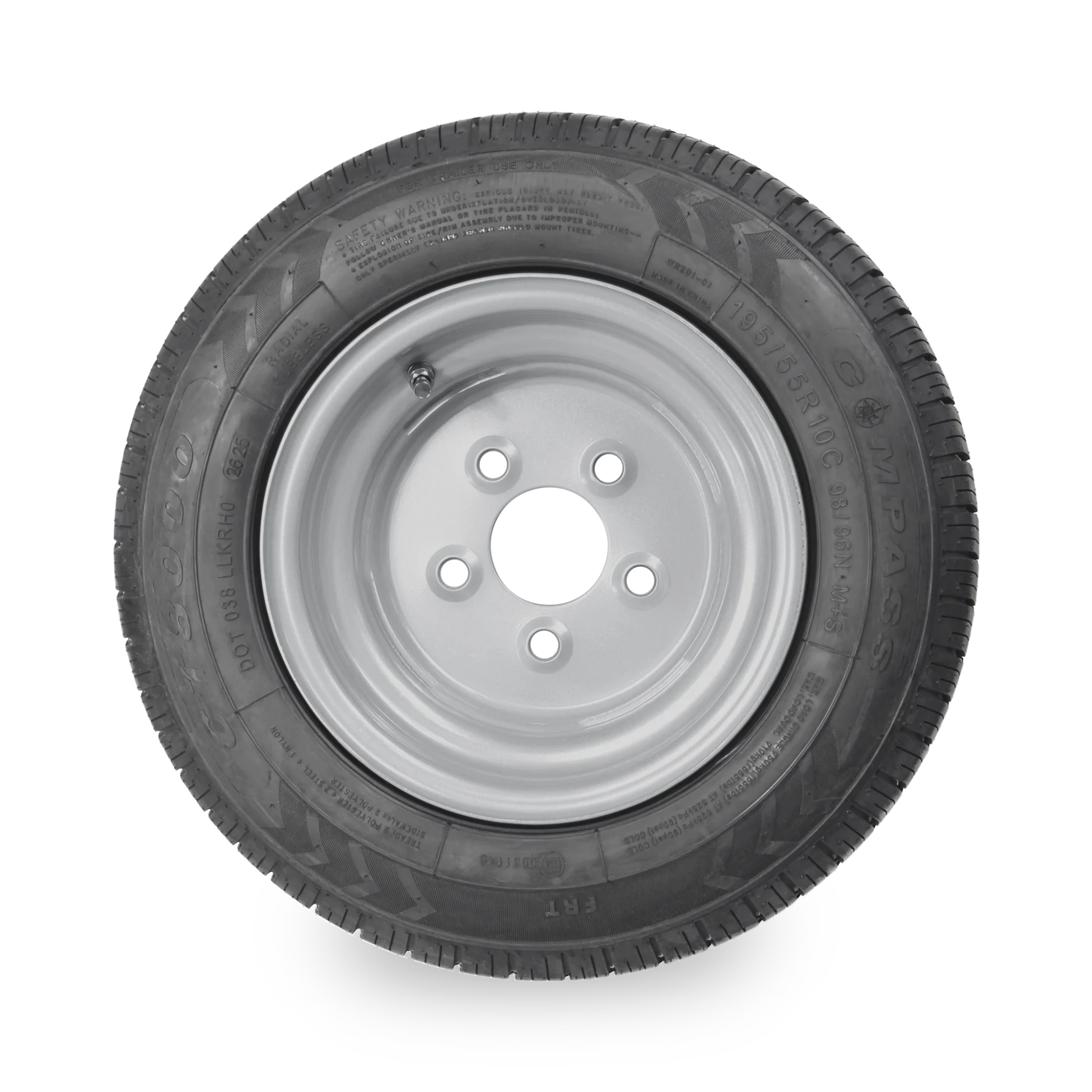10" Trailer Wheel & Tyre - 5 Stud, 195/55R10 98/96N - Image 2