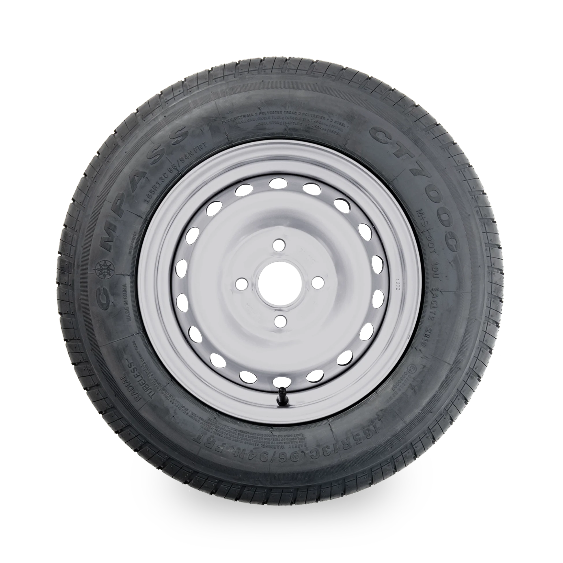 13" Trailer Wheel & Tyre - 4 Stud, 165R13 96/94N - Image 2