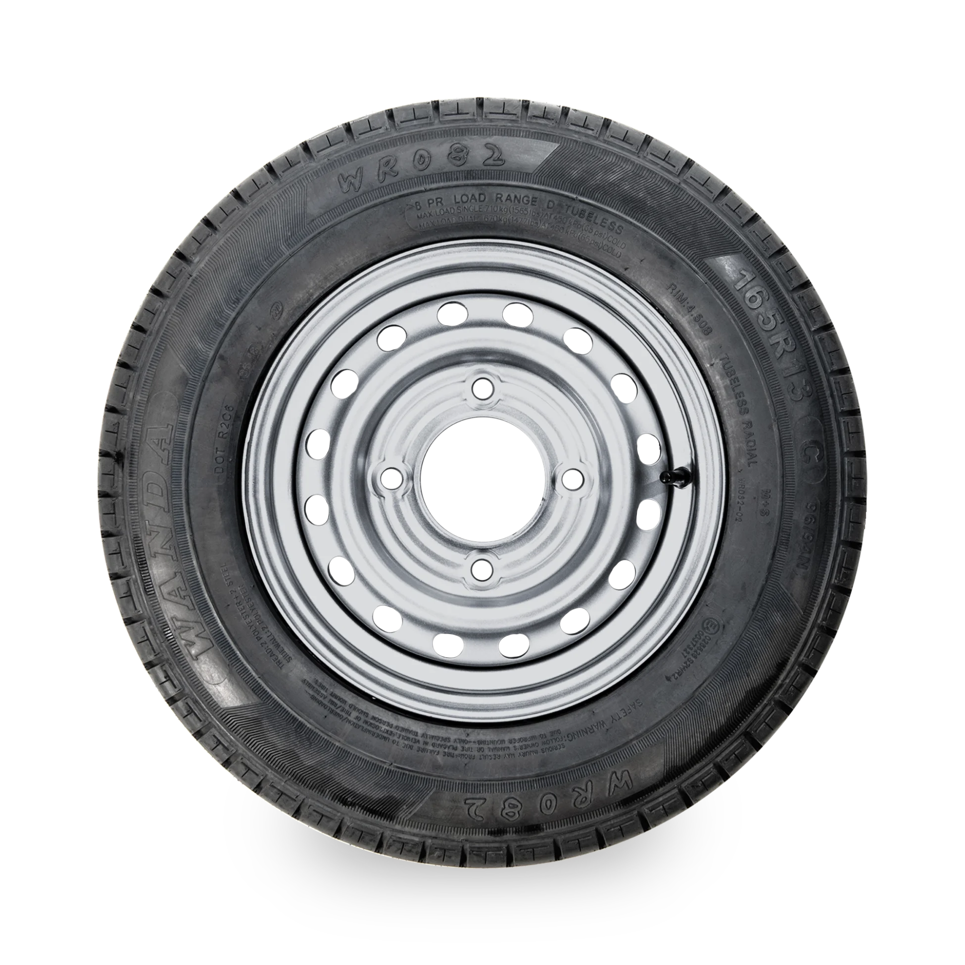 13" Trailer Wheel & Tyre - 4 Stud, 165R13 96/94N - Image 2