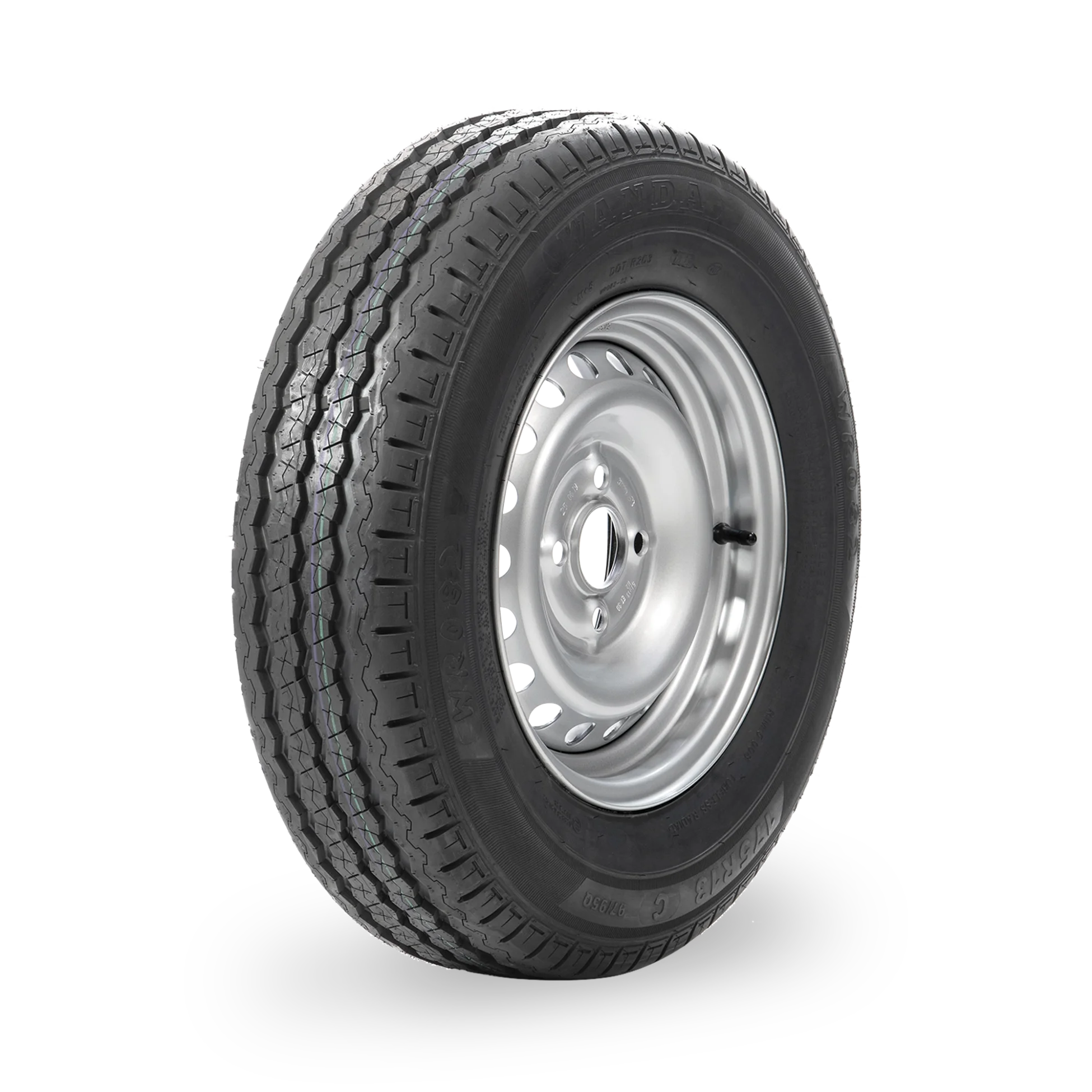 13" Trailer Wheel & Tyre - 4 Stud, 175R13 97/95Q - Image 2
