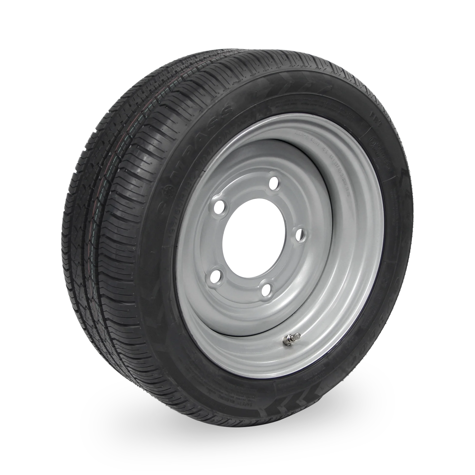 13" Trailer Wheel & Tyre - 5 Stud, 195/50R13 104/101N - Image 2
