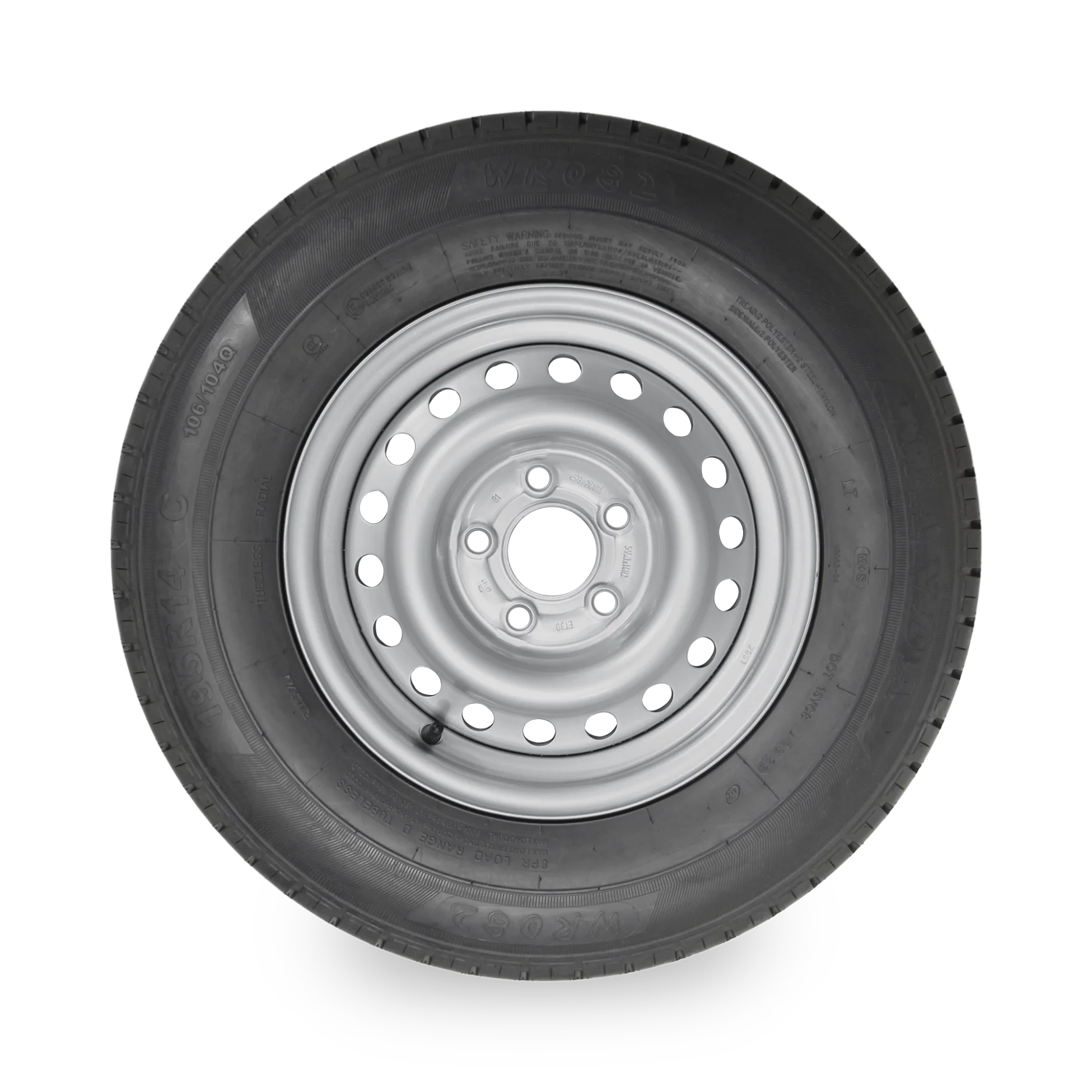 14" Trailer Wheel & Tyre - 5 Stud, 195R14C 106/104Q - Image 2