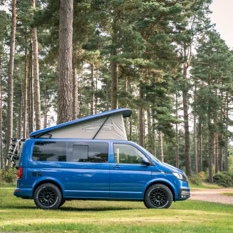 vw camper van on bfgoodrich tyres and steel wheels