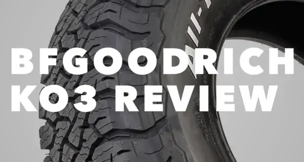 A close up of the BFGoodrich tyre tread