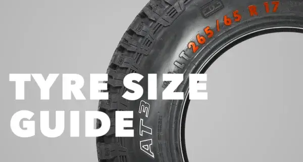 a close up of the tyre size on a sidwall