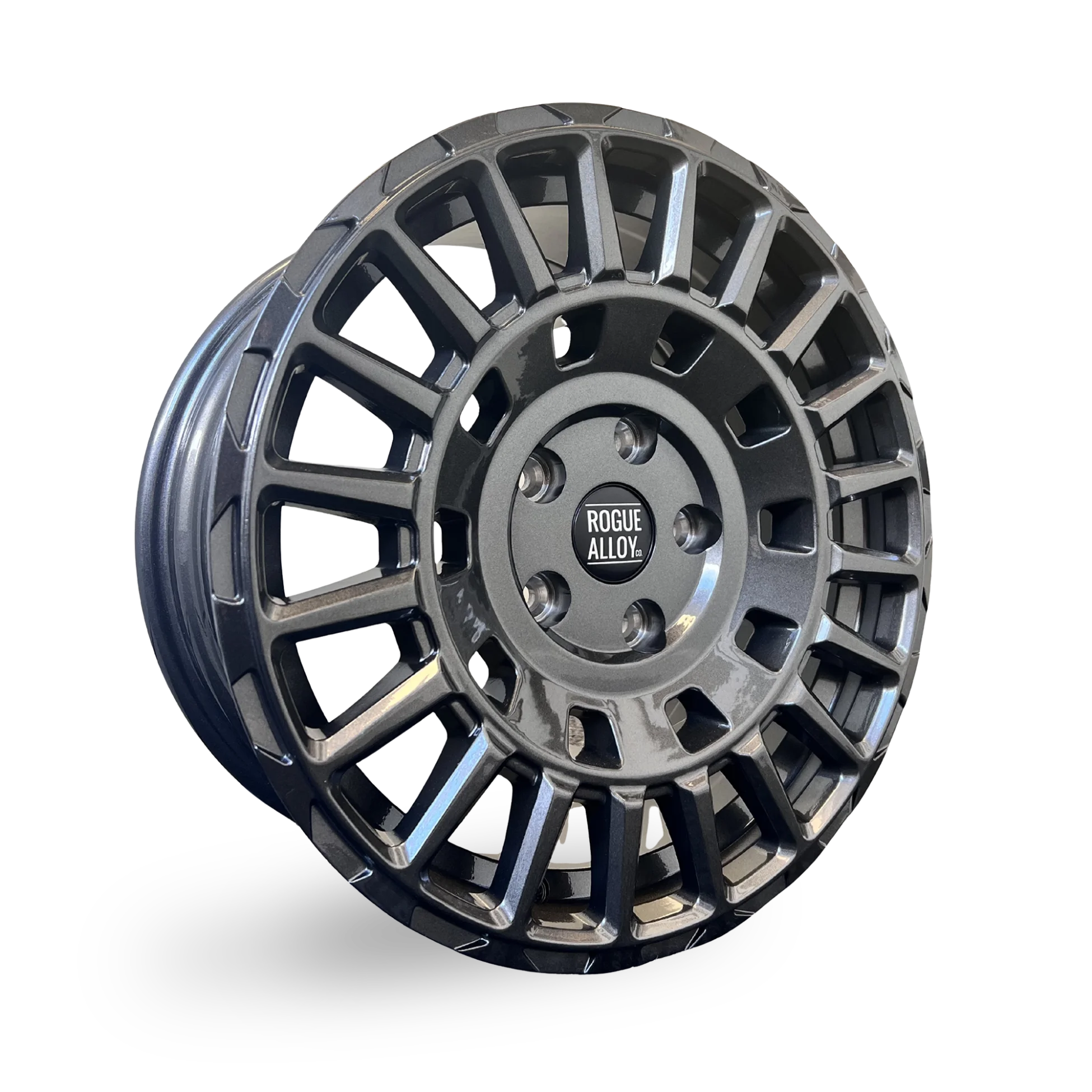 Rogue Alloy Lcx Alloy Wheel 16" x 7" ET45 Gloss Black - Image 2